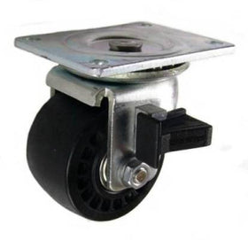 8104528M - 3" x 1-13/16" Glass Filled Nylon Wheel Swivel with Brake Caster