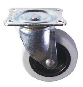 84030355T - 3" Thermoplastic Rubber Wheel Swivel Caster with Metric Top