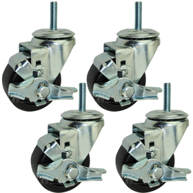 3" Husky Workbench Brake Casters