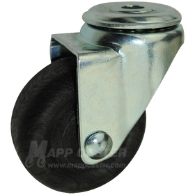 3" x 1-1/4" High Temp Nylon Wheel Hollow Kingpin Caster - 350 Lbs Capacity