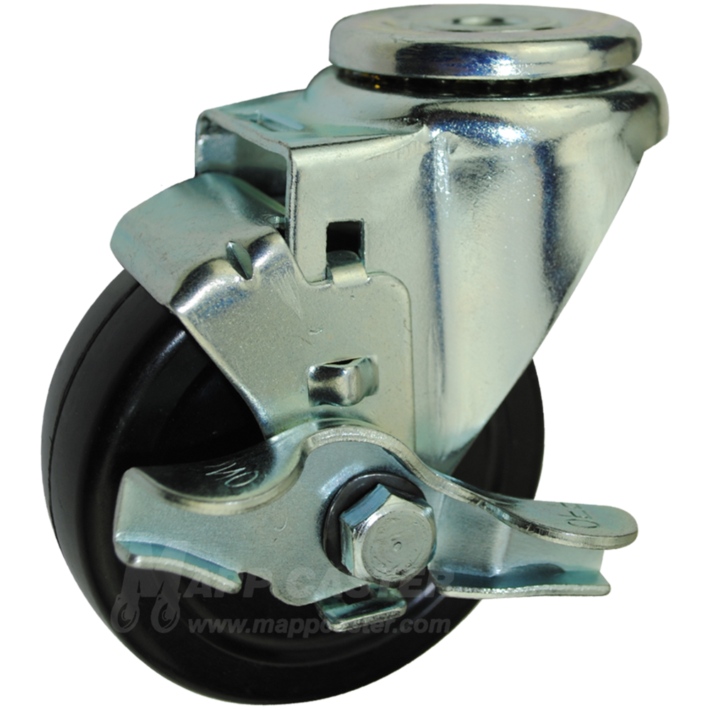 thumbnail image 2 of Twin Wheel Caster Solutions TWHN 40N G24 BK 1.57" Diaeter Nylon Wheel 2 of 12