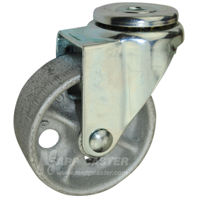 3-1/2" x 1-1/2" Steel Wheel Hollow Kingpin Caster - 350 Lbs Capacity