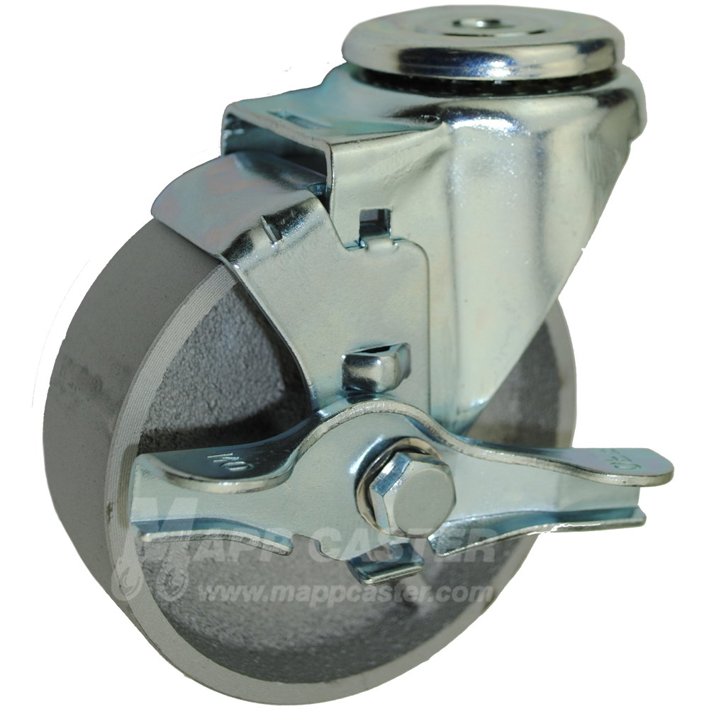 Mapp Caster 2-1/2 X 1-1/4 Steel Wheel Jack Caster – 250 Lbs Capacity, 3/4 Threaded Stem
