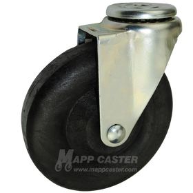 5" x 1-3/8" High Temp Nylon Wheel Hollow Kingpin Swivel Caster - 350 Lbs. Capacity