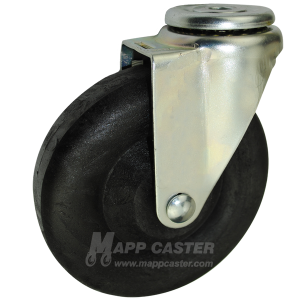 5" x 1-3/8" High Temp Nylon Wheel Hollow Kingpin Swivel Caster - 350 Lbs. Capacity