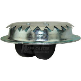 Low Profile Self Mounting Twin Wheel Swivel Caster - 165 Lbs Capacity