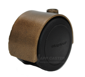 2" (50mm) Pacer Floor Protective Twin Wheel Casters with Windsor Antique Finish - Select Stem Type (Made in USA)