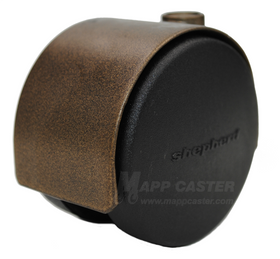 2-3/8" (60mm) Pacer Carpet Wheel Caster with Windsor Antique Finish - Select Stem Type (Made in USA)