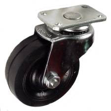 8PRE2513PN3R | 2-1/2" Soft Rubber Wheel Swivel Caster with 80 Lbs Capacity