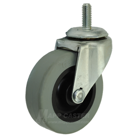 2-1/2" x 13/16" (Creeper & Rubbermaid Trash Can Dolly) Caster with 5/16 -18 x 3/4" Threaded Stem - 80 Lbs Capacity