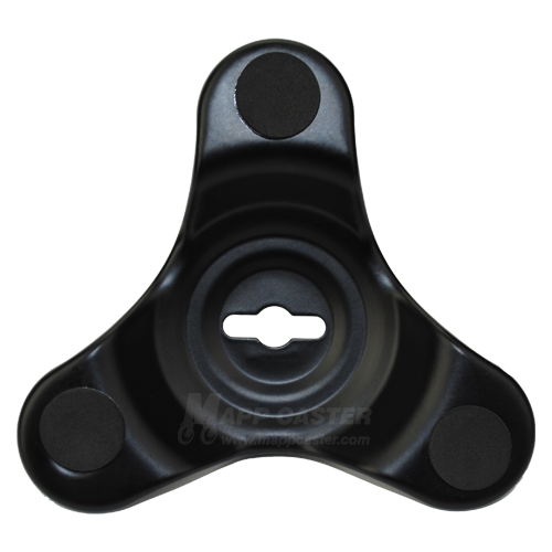 Set of 4 Tri-Wheel Dollies with 1-1/4" Polyolefin Wheels - 200 Lbs Capacity Each (800 Lbs together)