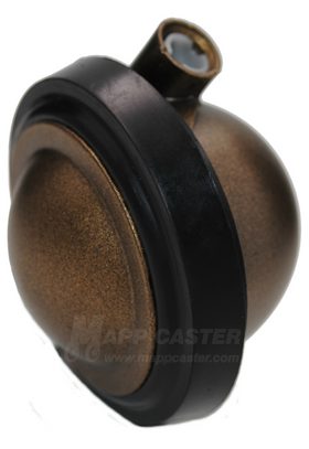 3" Floor Protective Ball Caster with Windsor Antique Finish - Select Mounting Stem (Made in USA)