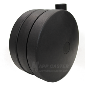 125mm (4.92") Ultima Twin Wheel Furniture Caster (Best for Carpet) - 180 Lbs Capacity