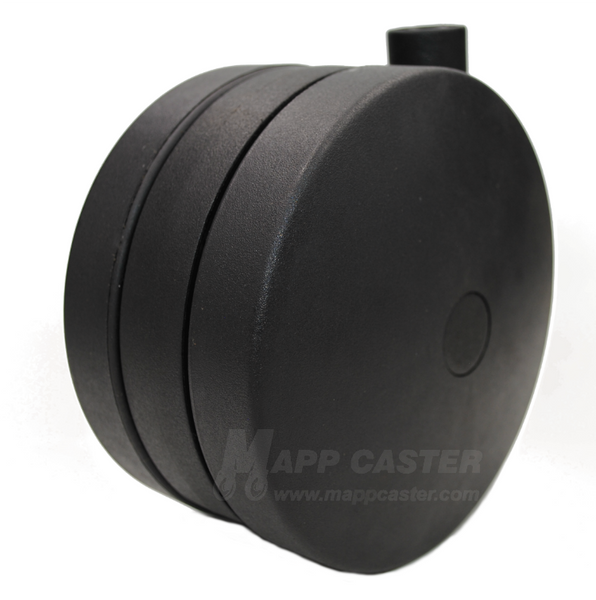 125mm (4.92") Ultima Twin Wheel Furniture Caster (Best for Carpet) - 180 Lbs Capacity