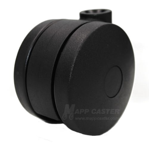 75mm (2.95") Ultima Twin Wheel Furniture Caster (Best for Carpet) - 165 Lbs Capacity