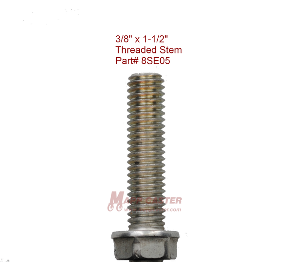8SE05 - 3/8" x 1-1/2" Threaded Stem for Shepherd Pacer 50mm Twin Wheel Casters