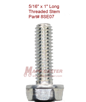 8SE07 - 5/16" x 1" Threaded Stem for Shepherd Pacer 50mm Twin Wheel Casters