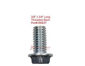 8SE37 - 3/8" x 3/4" Threaded Stem for Shepherd Pacer 50mm Twin Wheel Casters