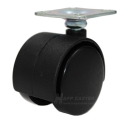1-1/2" (40mm) Source II Carpet Wheel Caster with Mounting Plate