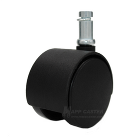 2" (50mm) Source II Carpet Wheel Caster with 7/16" Grip Ring Stem