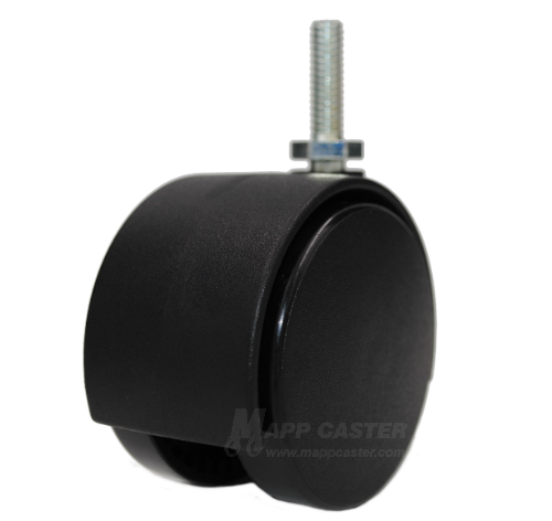 2-3/8" (60mm) Source II Carpet Wheel Caster with 5/16" Threaded Stem