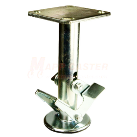 Stainless Steel Floor Lock for 8" x 2" Wheel Casters - Part # LFL80S17