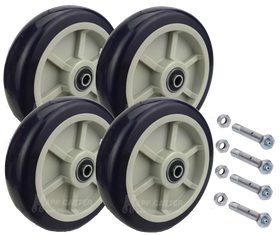 Drywall Dolly Replacement Wheels QPRX8M5-LAXLE-A-4