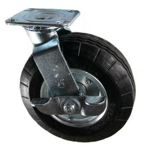 8" x 2-3/4" Ever-Roll (Flat Free) Swivel Brake Caster - 250 Lbs Capacity