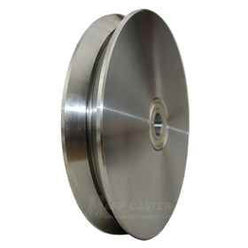 DSPK 200K - Blicke 200mm x 33mm Solid Steel V-Groove Wheel | Mapp Caster EDSPK 200K