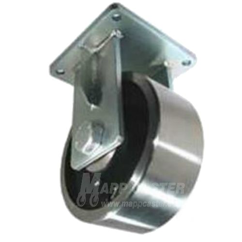 8" x 4" Forged Steel Wheel P96 Rigid Caster - Part #: P96084TBFS