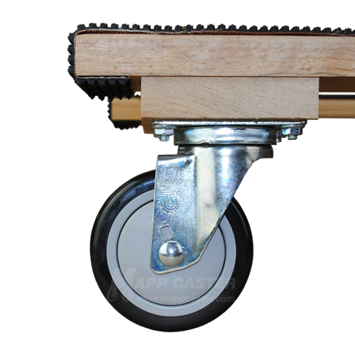 Furniture dolly with 4" polyurethane wheels