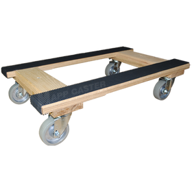 B18304RAL - 18" x 30" Furniture Dolly with 4" Rubber on Aluminum Wheels