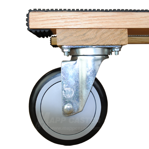 18" x 30" H-Dolly with 5" Polyurethane Wheel Casters - 1,000 Lbs Capacity