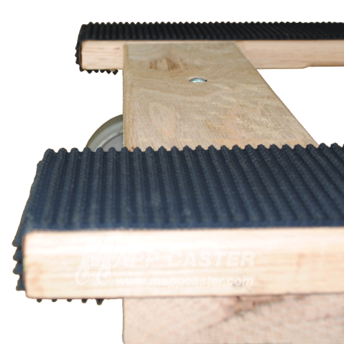 18" x 30" H-Dolly with 5" Rubber on Aluminum Wheel Casters - 1,000 Lbs Capacity