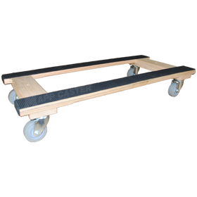 18" x 40" H-Dolly with 3 1/2" TPR Rubber Wheel Casters - 1,000 Lbs Capacity