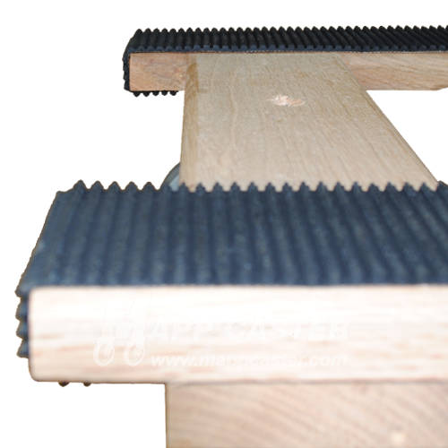 18" x 40" H-Dolly with 3 1/2" TPR Rubber Wheel Casters - 1,000 Lbs Capacity