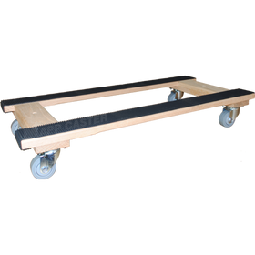 18" x 40" H-Dolly with 3" TPR Rubber Wheel Casters - 1,000 Lbs Capacity