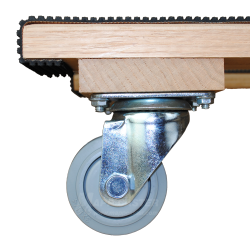 18" x 40" H-Dolly with 3" TPR Rubber Wheel Casters - 1,000 Lbs Capacity