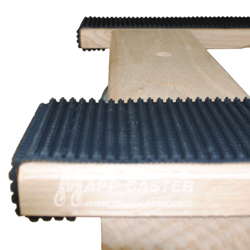 18" x 40" H-Dolly with 3" TPR Rubber Wheel Casters - 1,000 Lbs Capacity