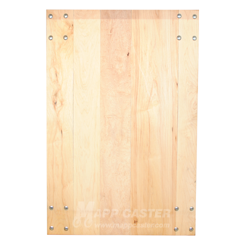 24" x 36" Solid Deck Dolly with 4" TPR Rubber Wheel Casters - 1,000 Lbs Capacity