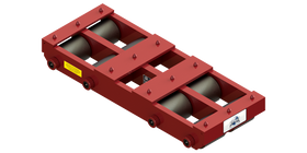 Long Straight Line Skate HBB-100 | 50 Ton Capacity - Steel Rollers