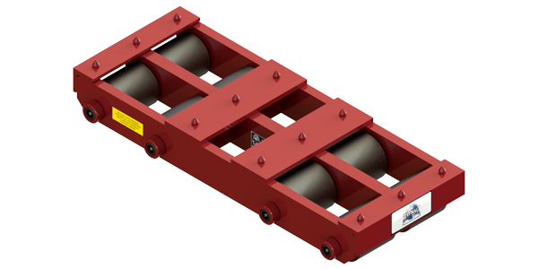 Long Straight Line Skate HBB-100 | 50 Ton Capacity - Steel Rollers