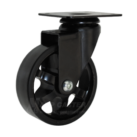 3" x 7/8" Polyurethane on Iron Wheel Swivel Caster - 100 Lbs Capacity