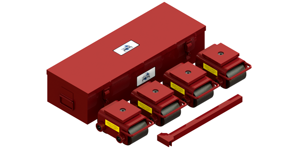 Hevi-Haul Compact Swivel Skate Kit HCS-12K | 6 Ton Capacity - Steel Rollers