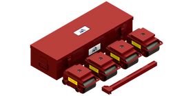 Hevi-Haul Compact Swivel Skate Kit HCS-20K | 10 Ton Capacity - Steel Rollers