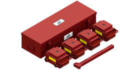 Hevi-Haul Compact Skate Kit HCS-20K-P | 10 Ton Capacity - Polyurethane Rollers