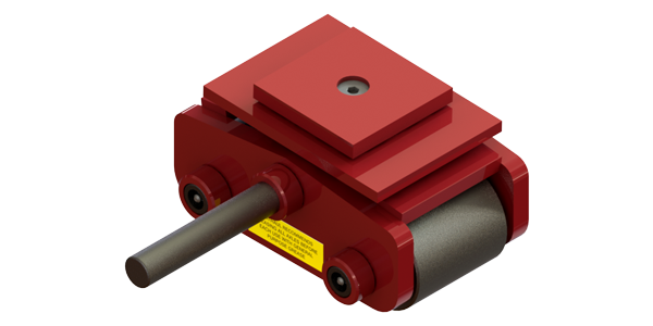 Hevi-Haul Compact Swivel Skate HCS-25 | 12.5 Ton Capacity - Steel Rollers