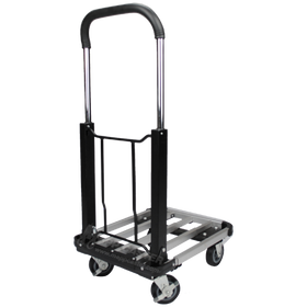 18" x 30" Aluminum Telescoping Platform Truck - 300 Lbs Capacity