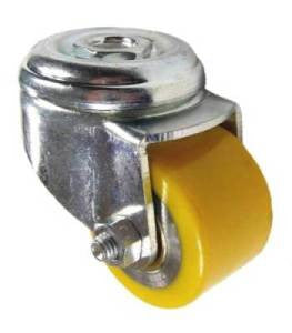 50mm x 33mm (1.96" x 1.29") Polyurethane Wheel Hollow Kingpin Caster - 330 Lbs Capacity