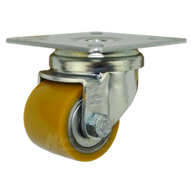 35mm x 27mm (1.37" x 1.06") Polyurethane on Steel Wheel Swivel Caster - 220 Lbs Capacity